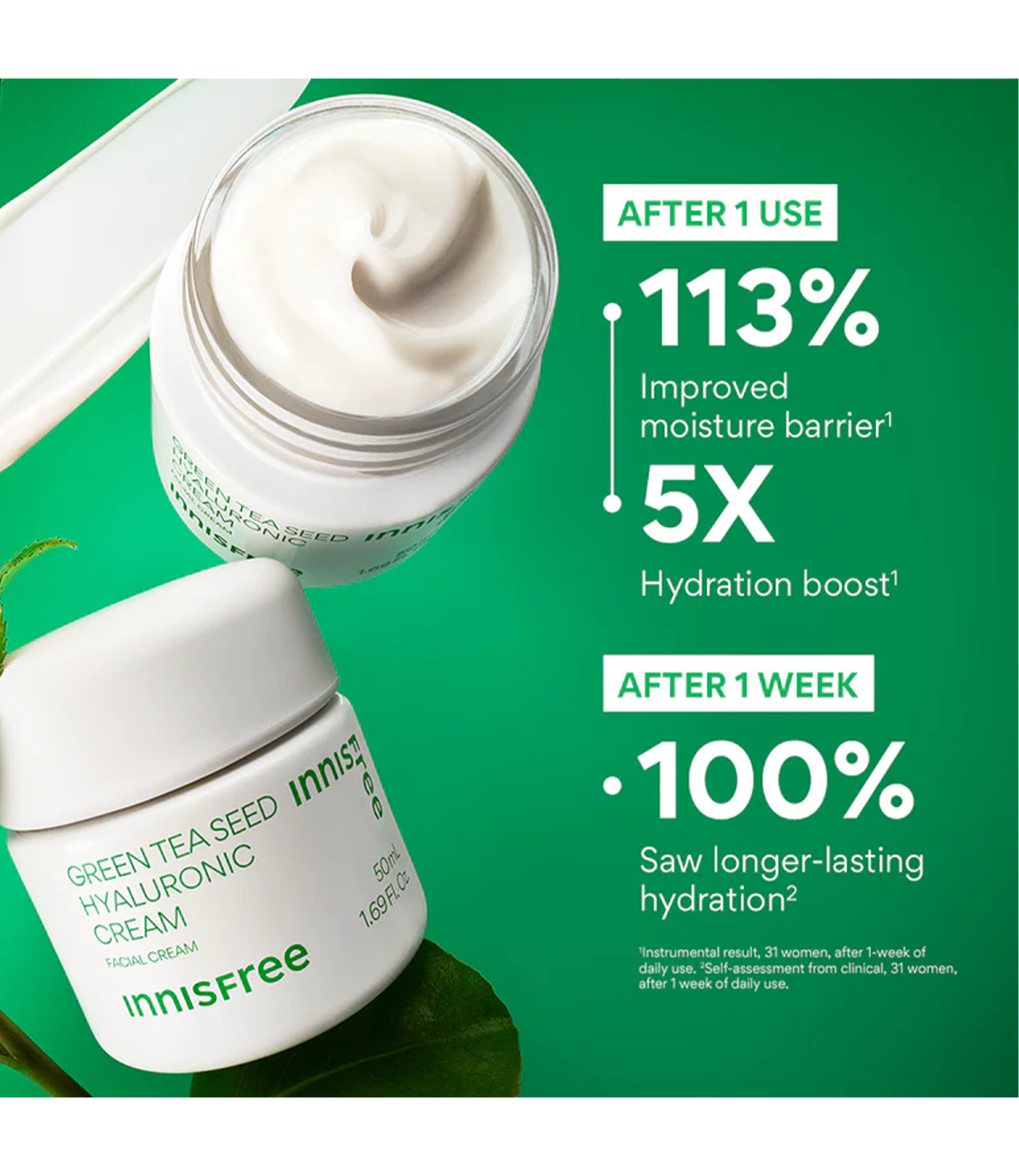 Innisfree Green Tea Seed Hyaluronic Cream 50ml