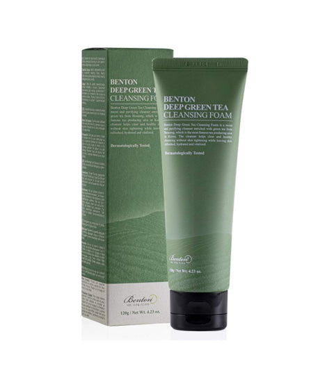 Benton Deep Green Tea Cleansing Foam 120g