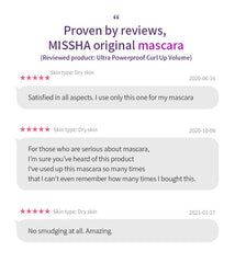 MISSHA Ultra Powerproof Thin Mascara #Curl Up Longlash 9g