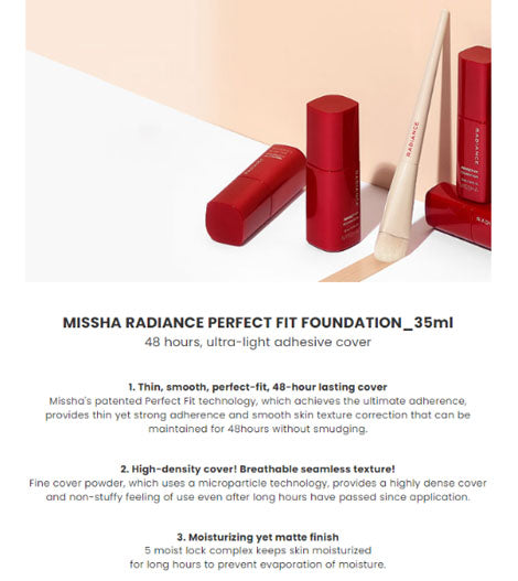 MISSHA Radiance Perfect Fit Foundation