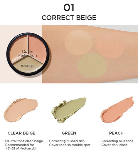 The SAEM Cover Perfection Triple Pot Concealer