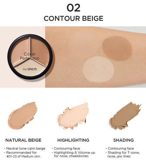 The SAEM Cover Perfection Triple Pot Concealer